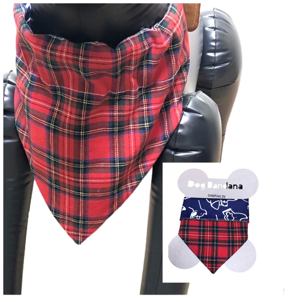 Dog Neckwear Over the Collar Reversible 2n1 Pet/ Dog Bandana